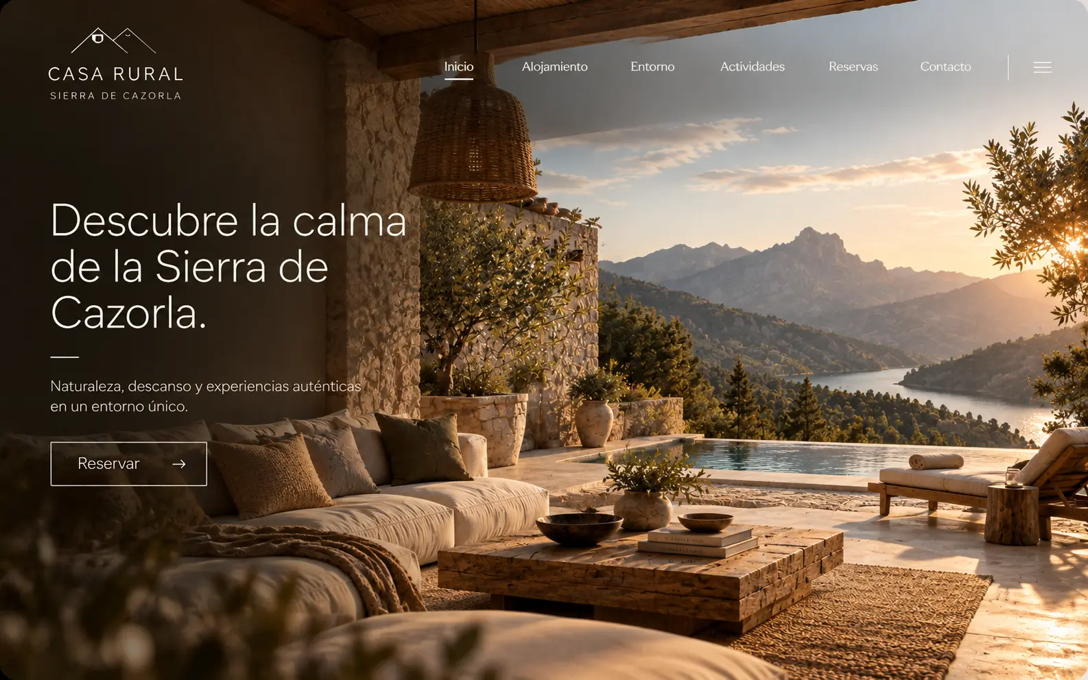 Diseño web para casa rural y alojamiento de turismo rural en la Sierra de Cazorla | Jesusmora.es
