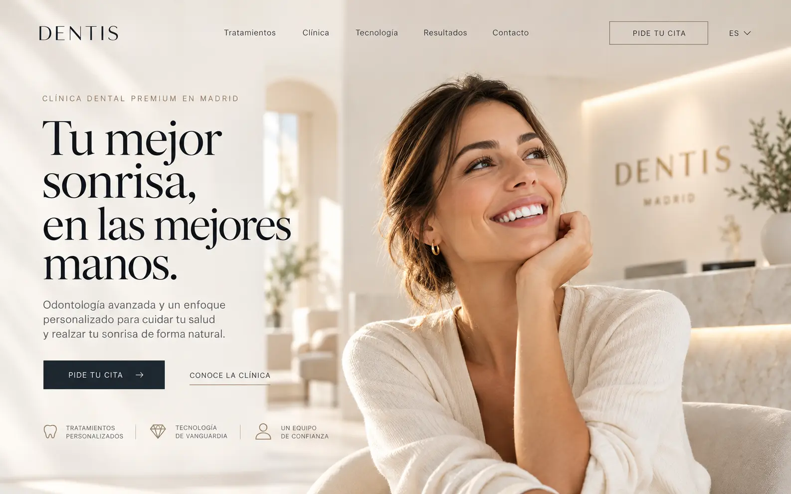 Diseño web para clínica dental premium en Madrid | Jesusmora.es